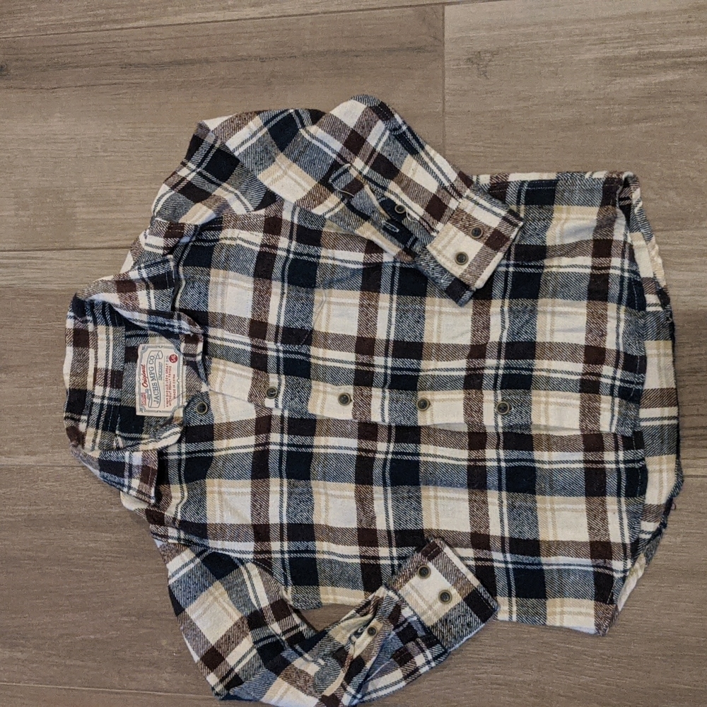 Jachs button down flannel boys size 5/6